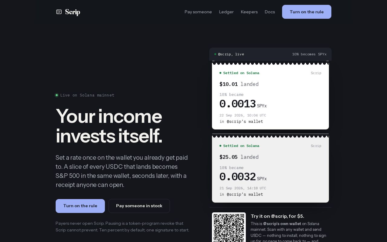 Preview of Scrip