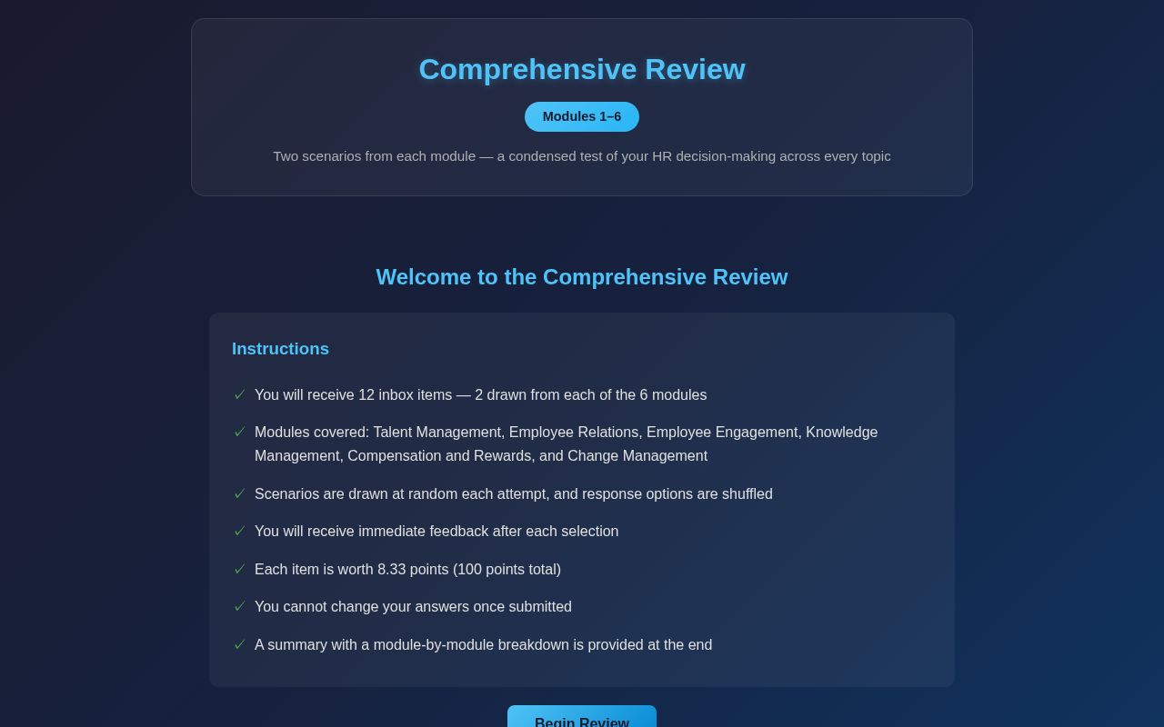 Preview of Comprehensive Review