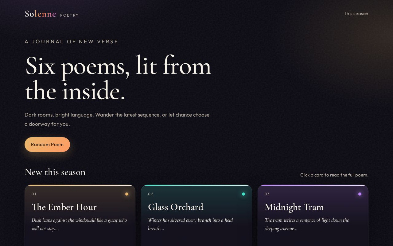 Preview of Simple Poetry Example