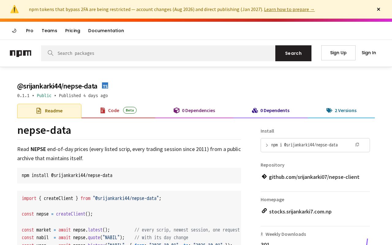 Preview of Nepse Client
