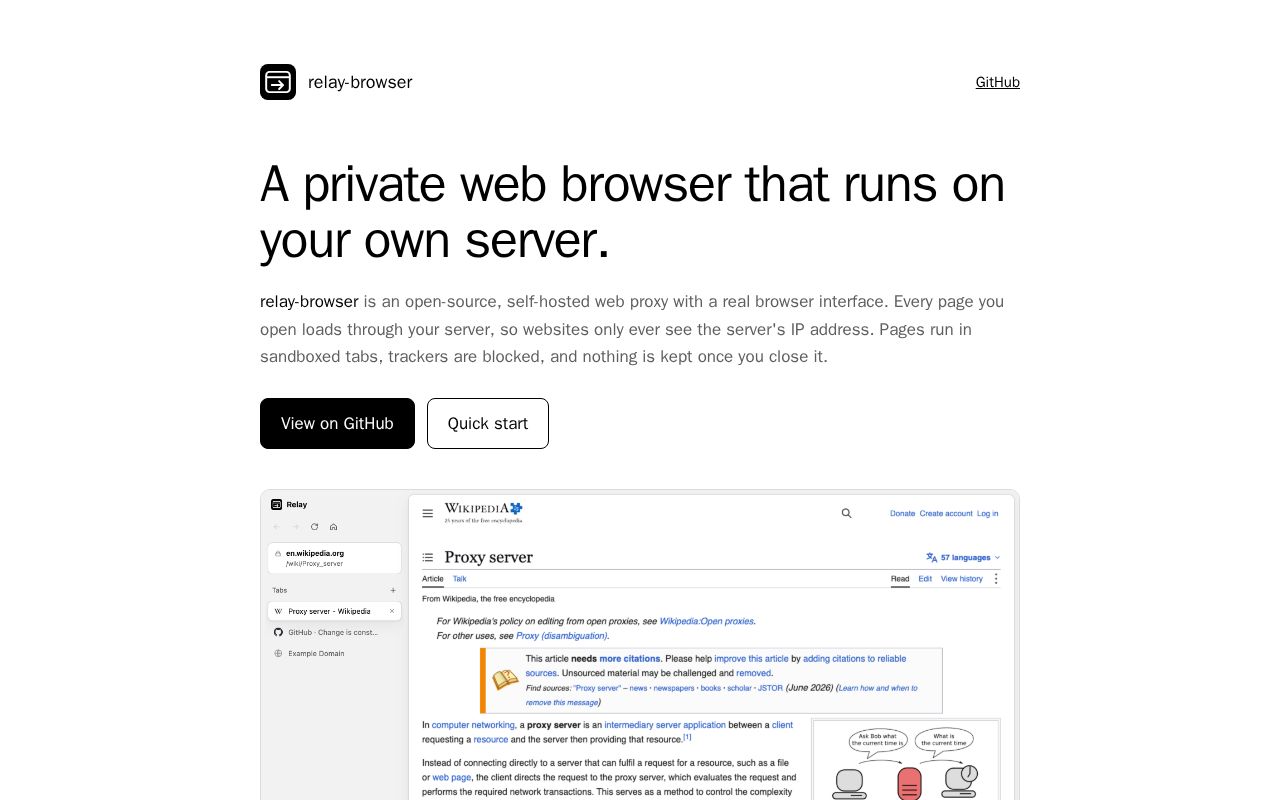 Preview of Relay Browser