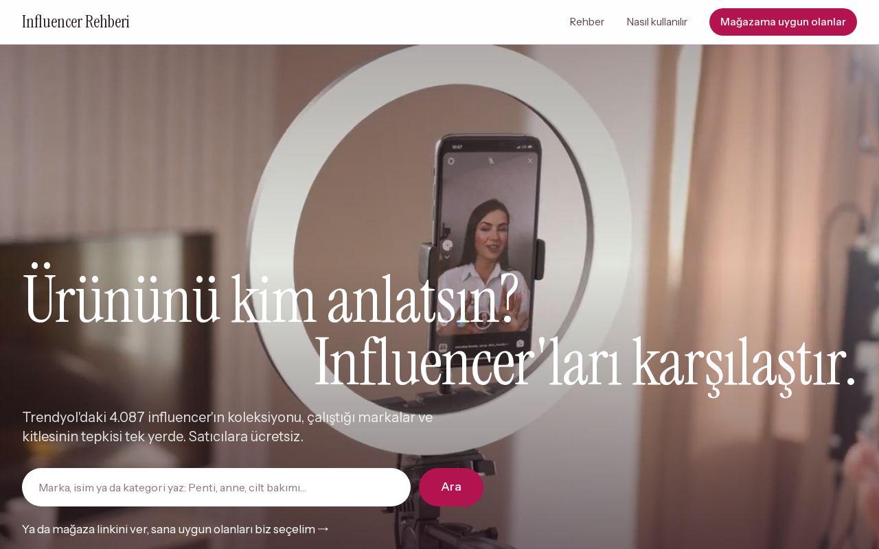 Preview of Influencer Rehberi