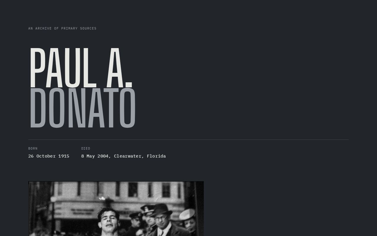 Preview of Paul Donato Archive