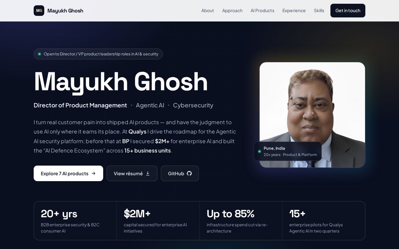 Preview of Mayukhg Github Io