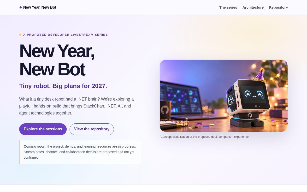 Preview of New Year, New Bot