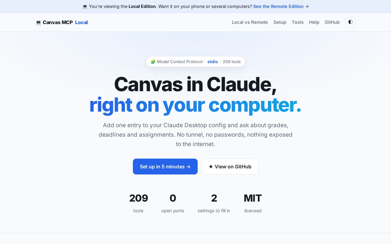 Preview of Canvas Lms Mcp Local