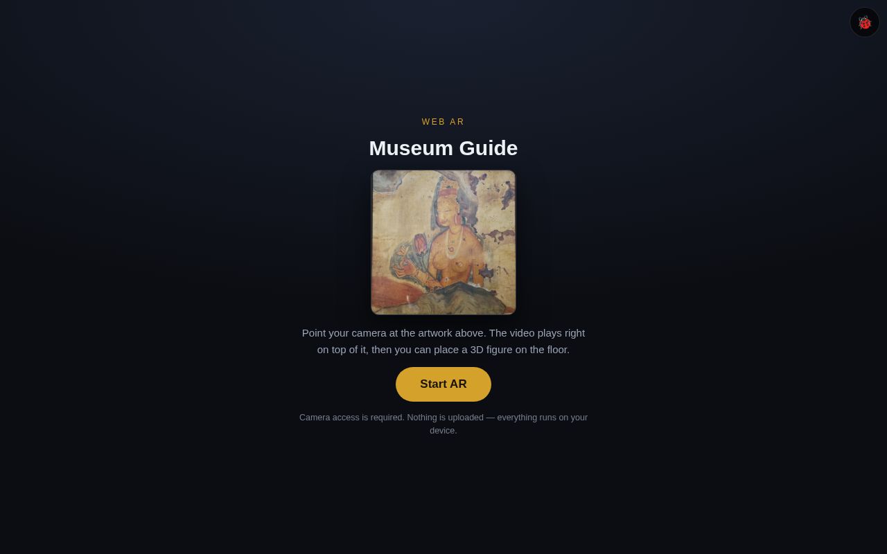 Preview of Web Ar Museum Guide