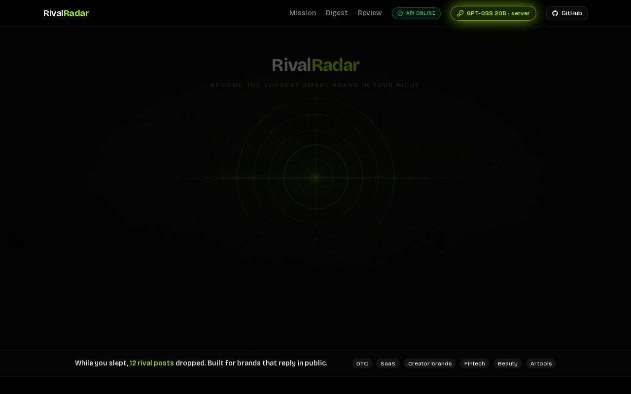 Preview of RivalRadar