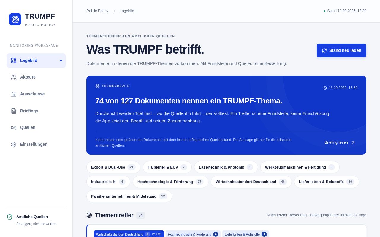 Preview of Trumpf Monitor