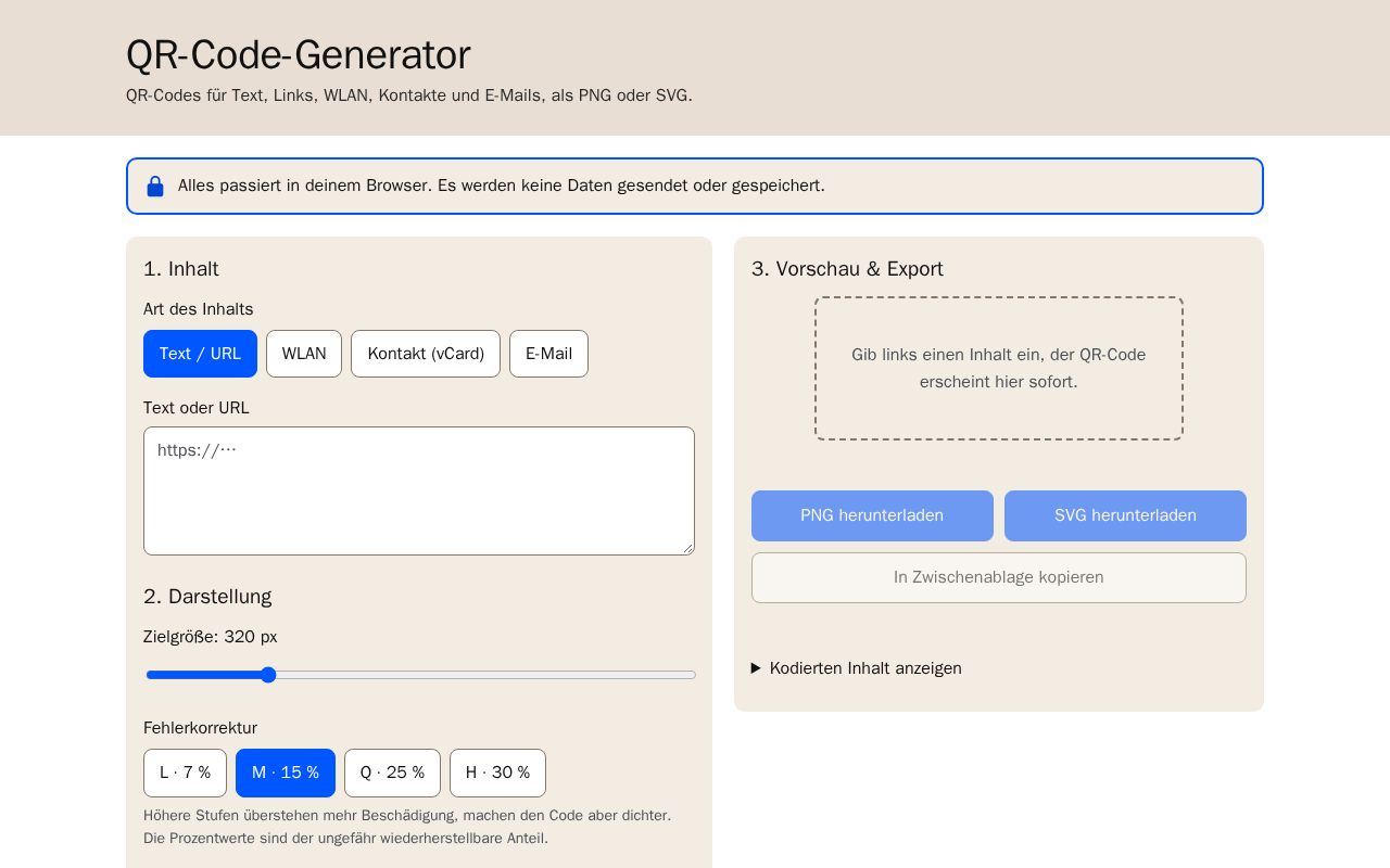 Preview of Qr Code Generator