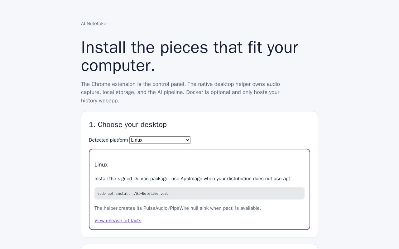 Preview of Ai Notetaker