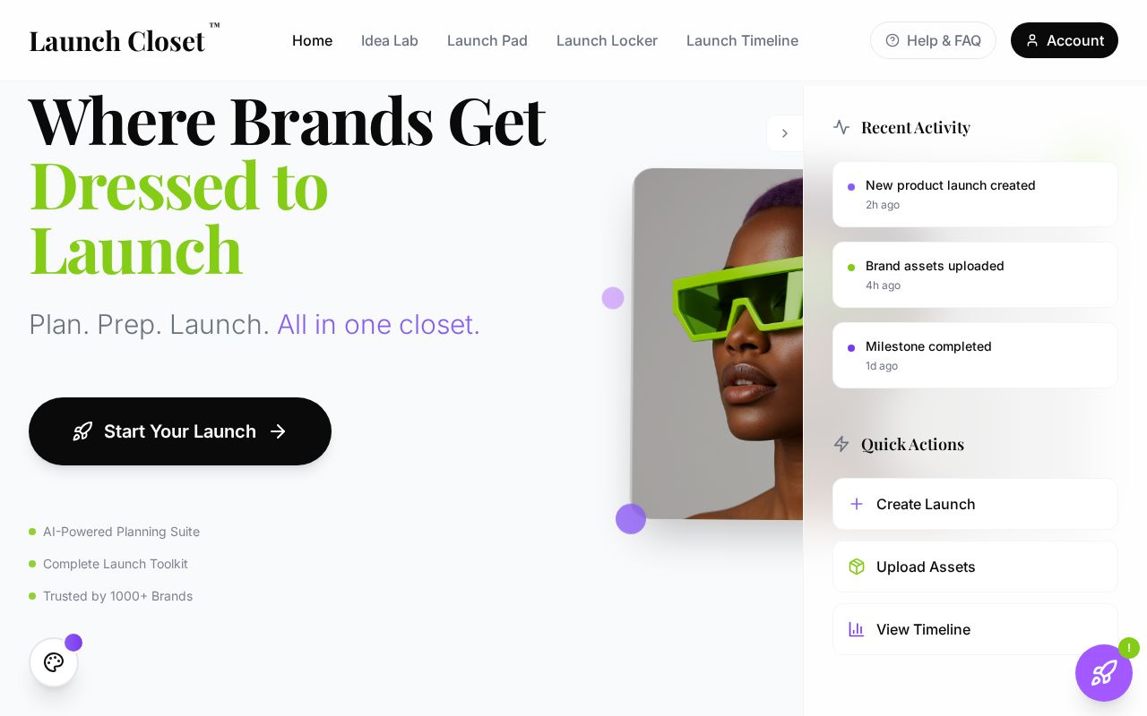 Preview of Launch Closet