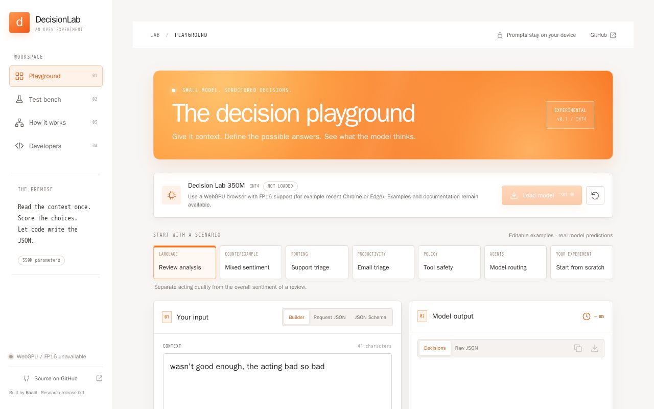 Preview of Decision Lab