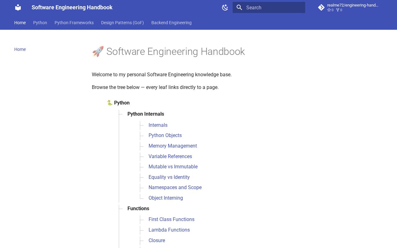Preview of Software Engineering Handbook