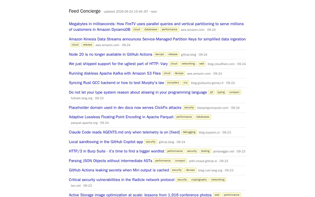 Preview of Feed Concierge