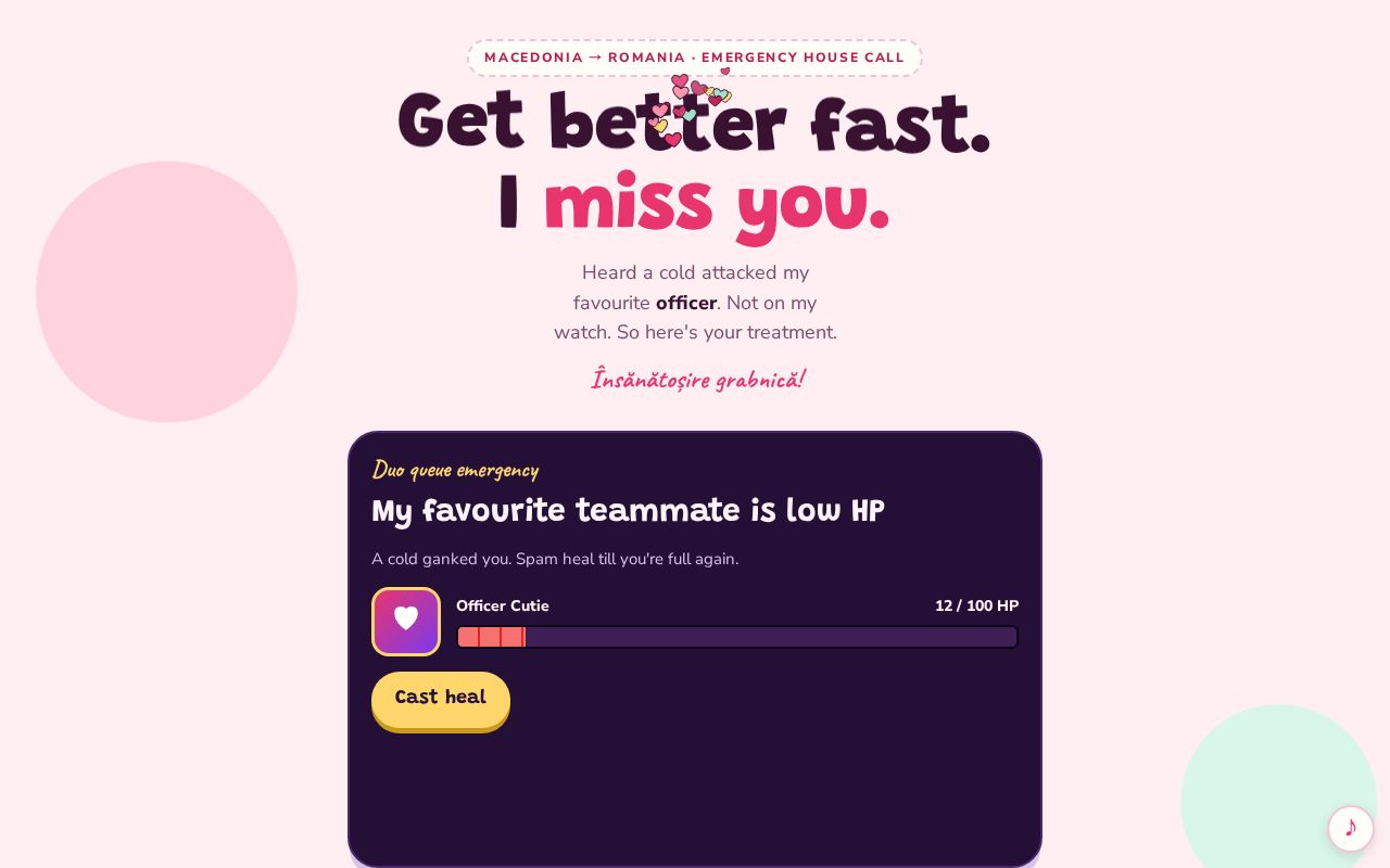 Preview of Get Well Soon
