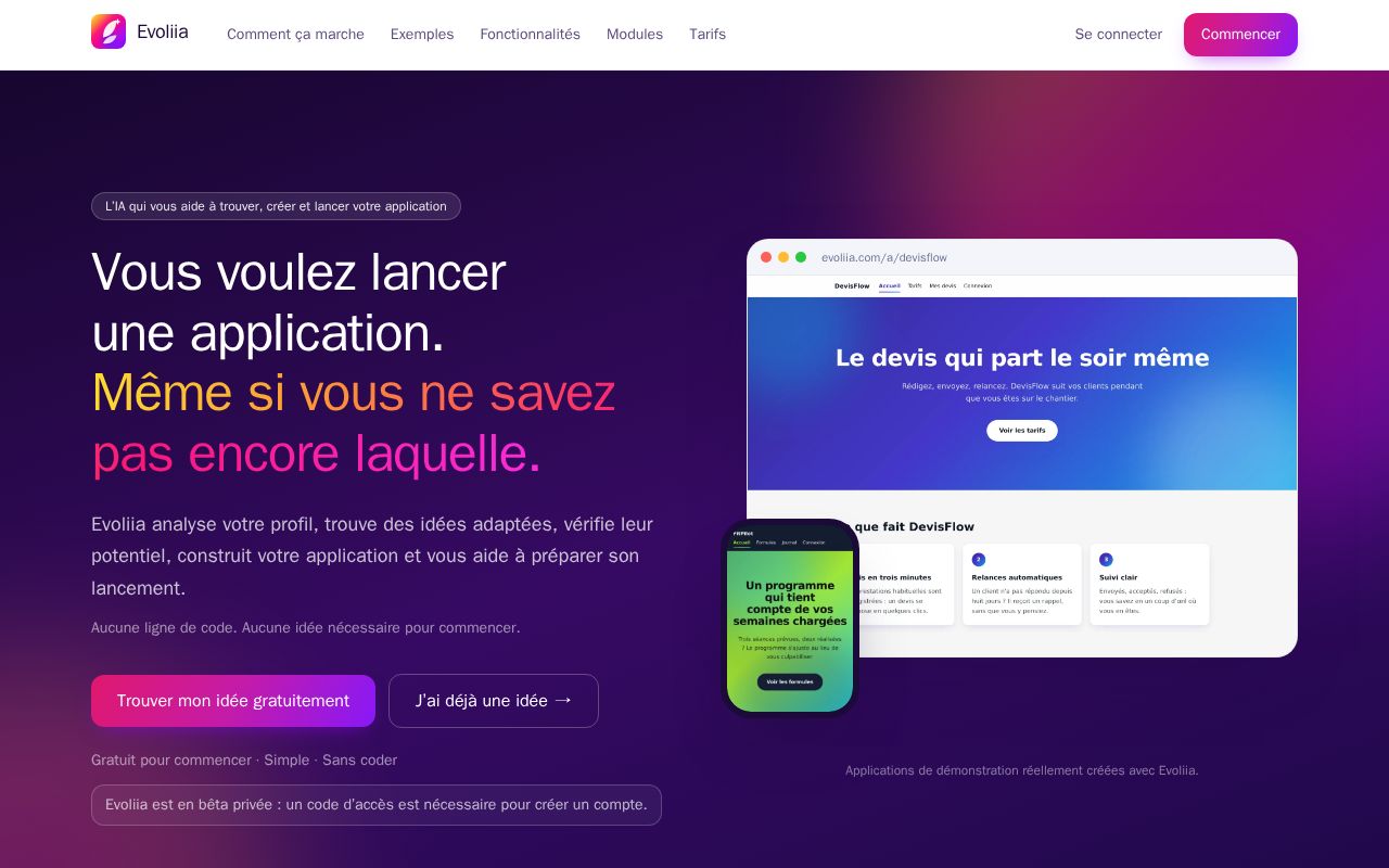Preview of Application