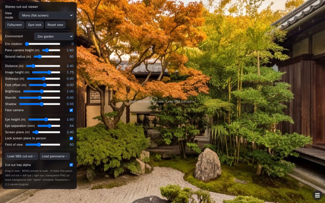 Preview of Stereo Skybox Viewer
