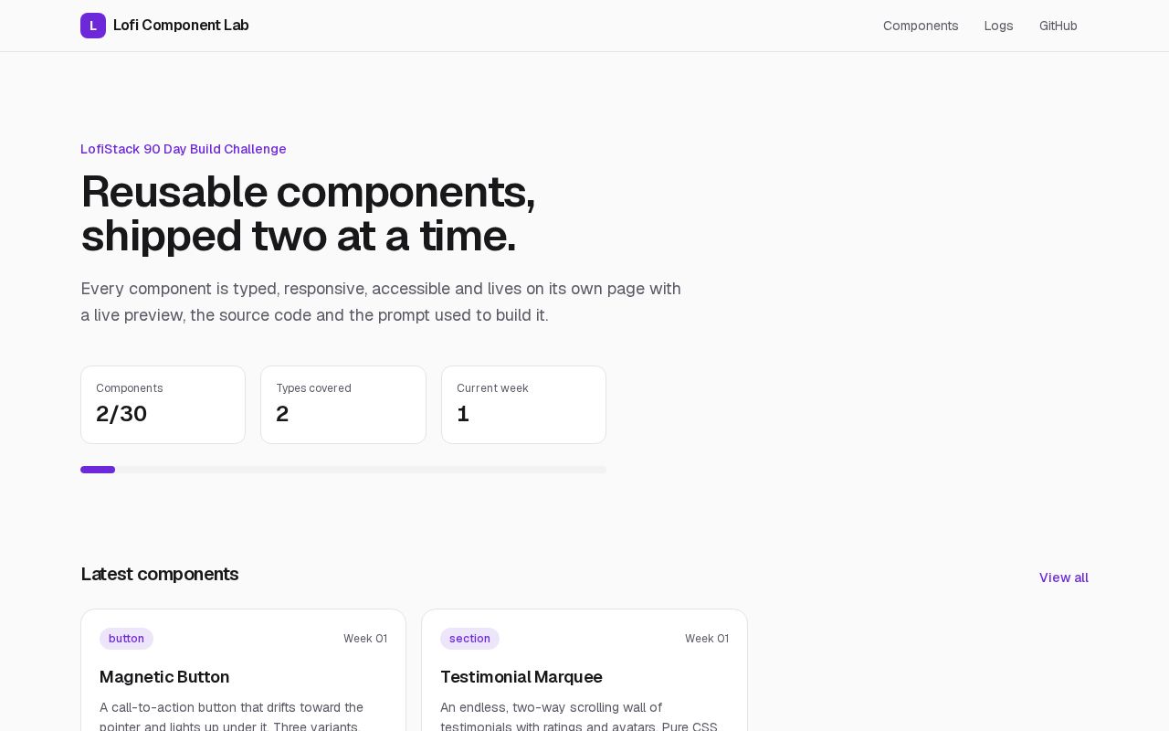 Preview of Lofi Component Lab