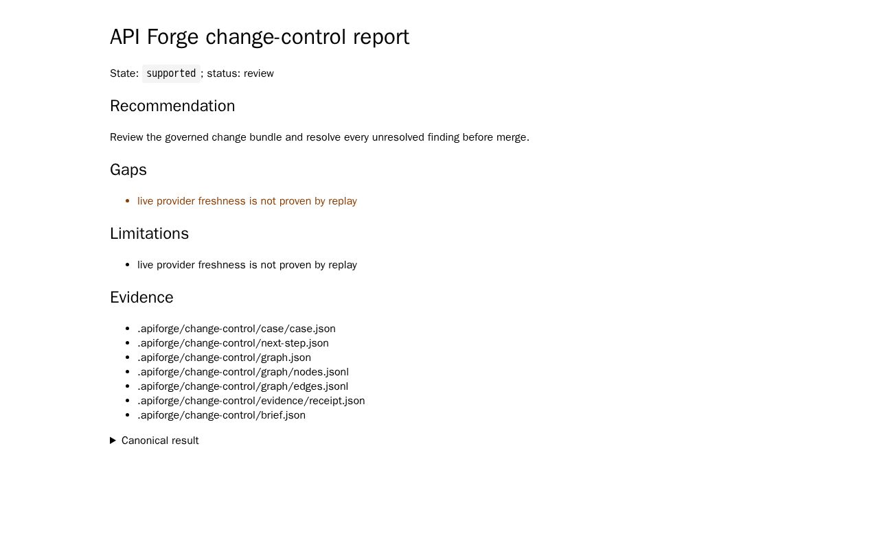 Preview of Api Forge