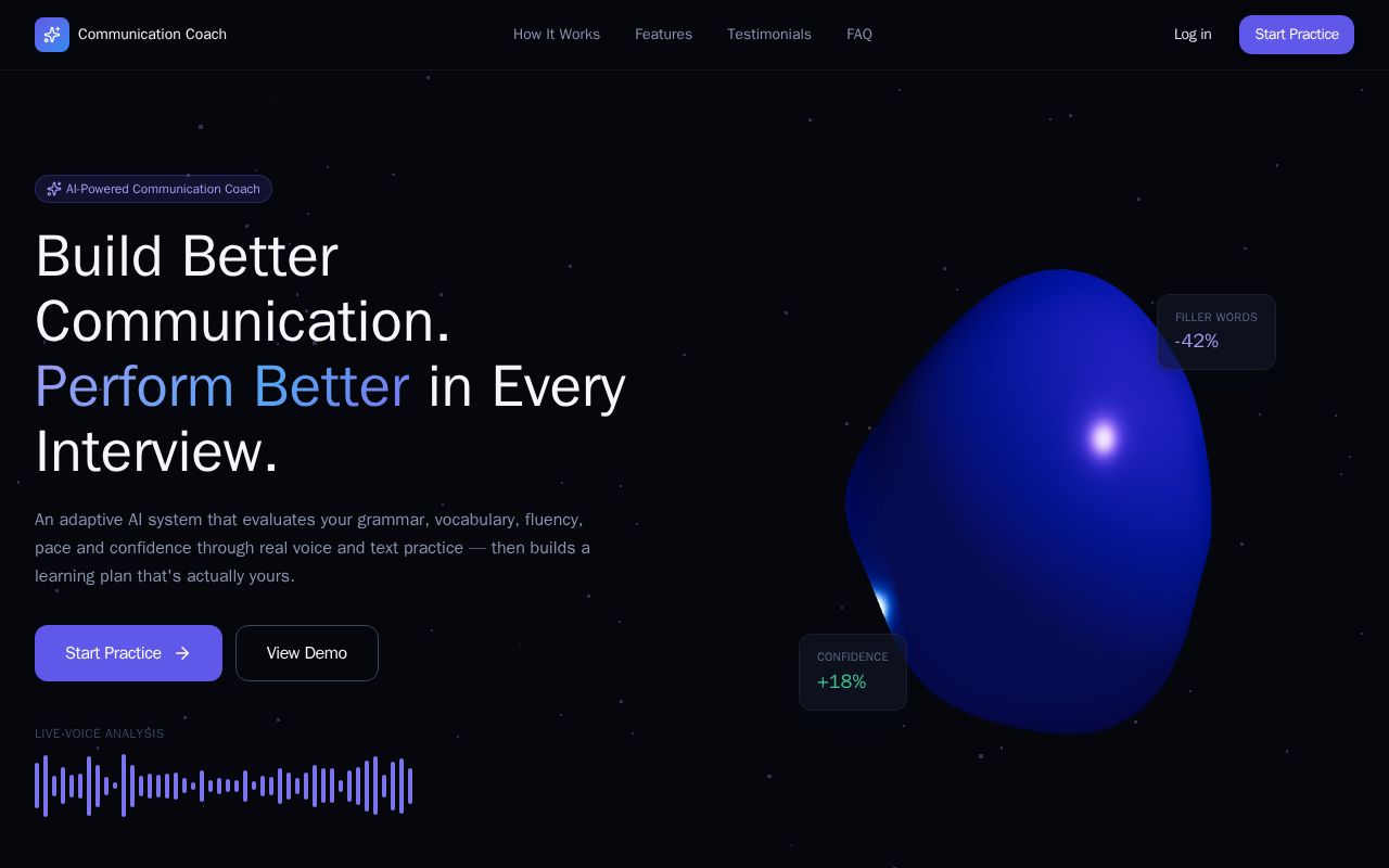 Preview of AI COMMUNICATION COACH