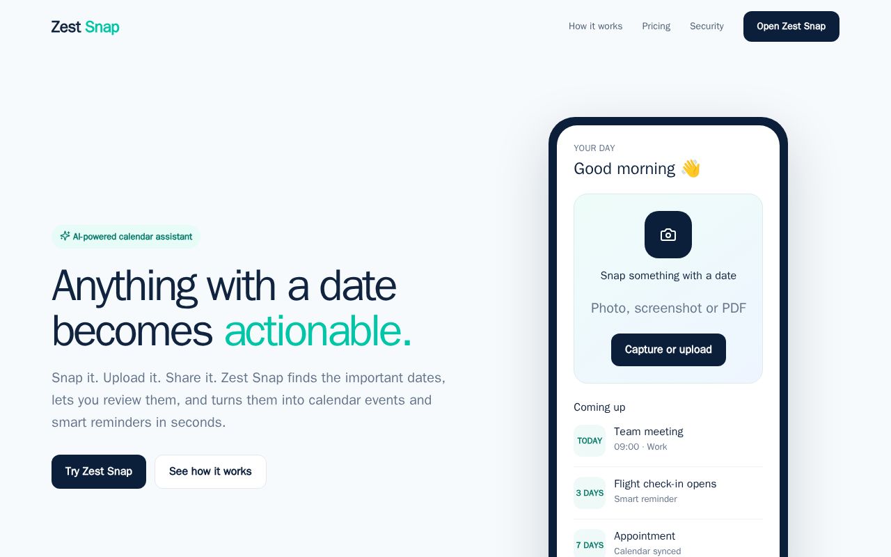 Preview of Zest Snap