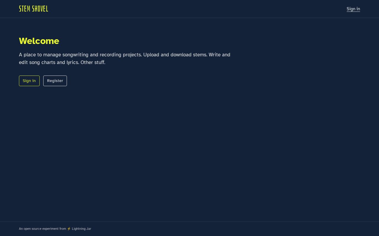 Preview of Stem player and audio project management