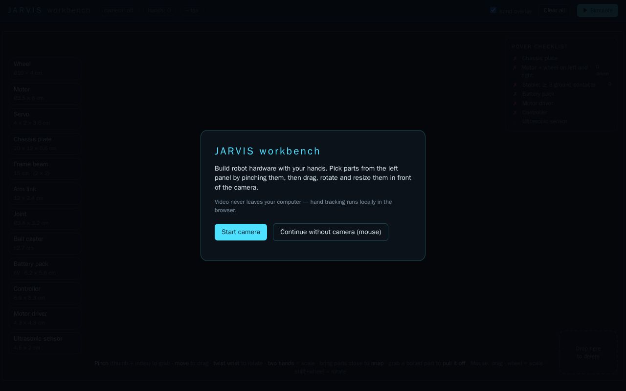 Preview of Jarvis Workbench