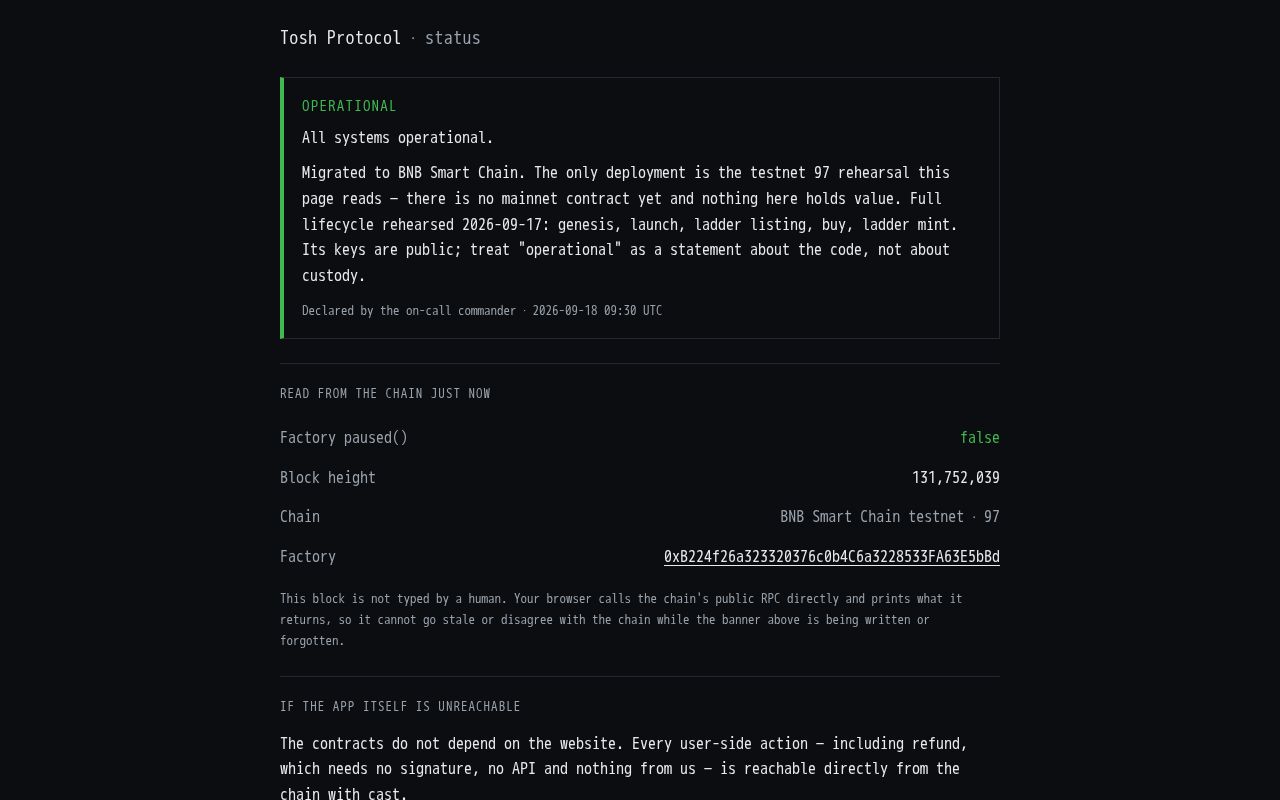Preview of Tosh Status