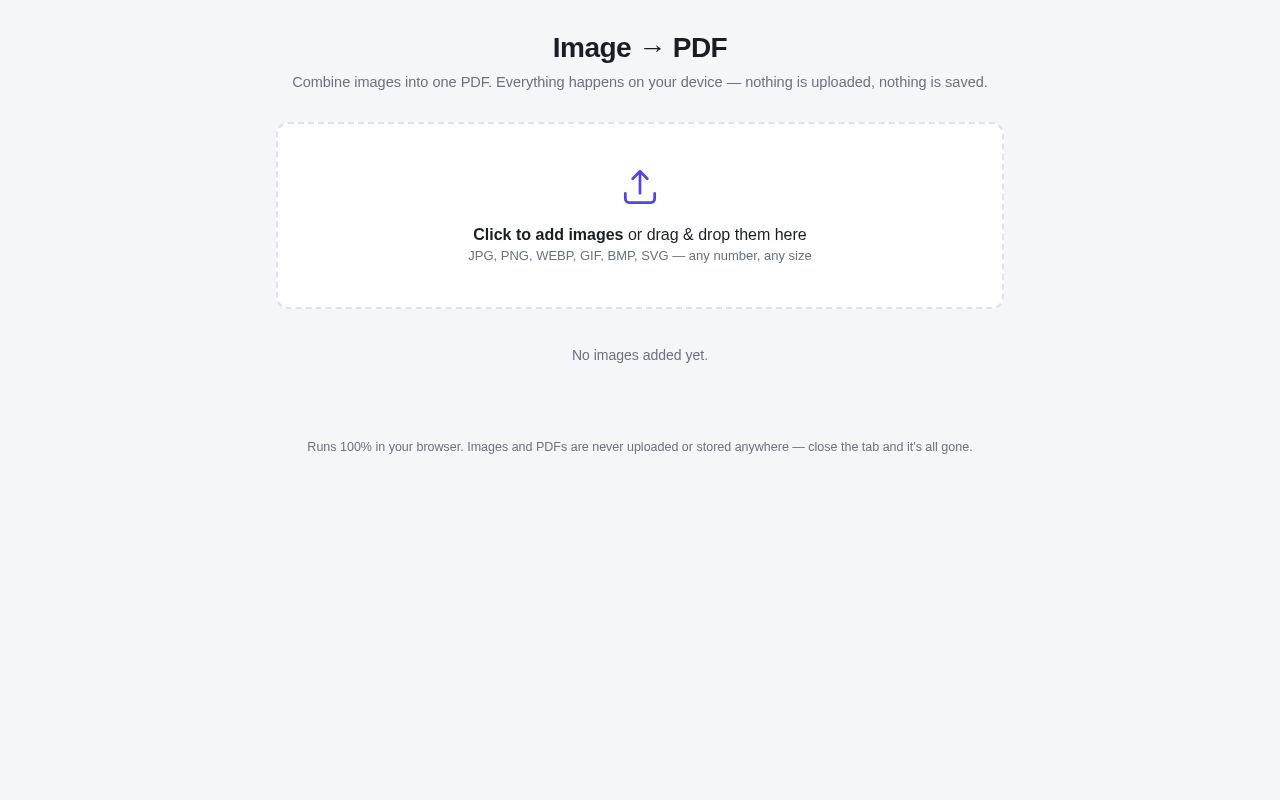Preview of Image2pdf