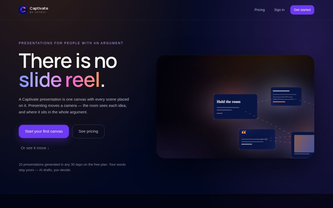 Preview of Presenter tool