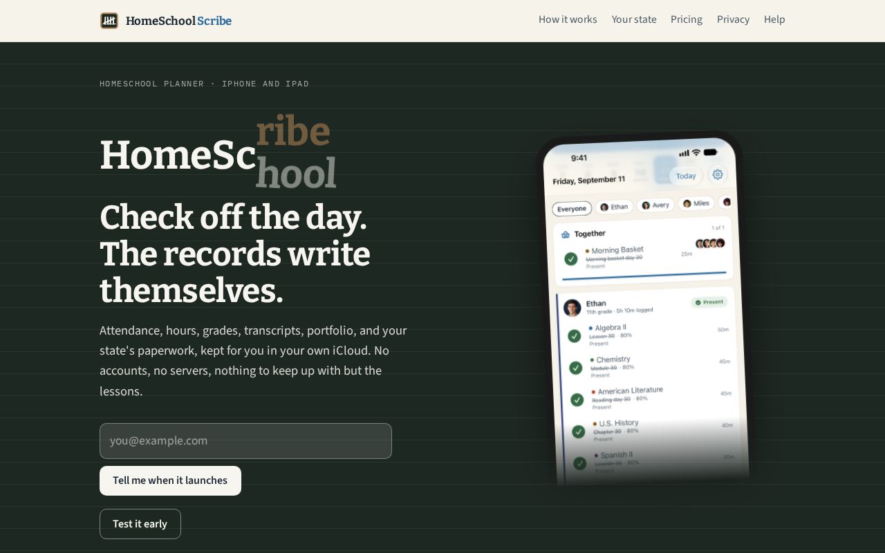 Preview of Myhomeschoolscribe Com