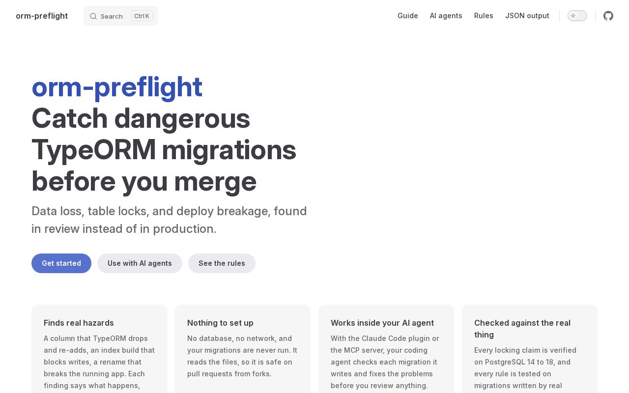 Preview of Orm Preflight