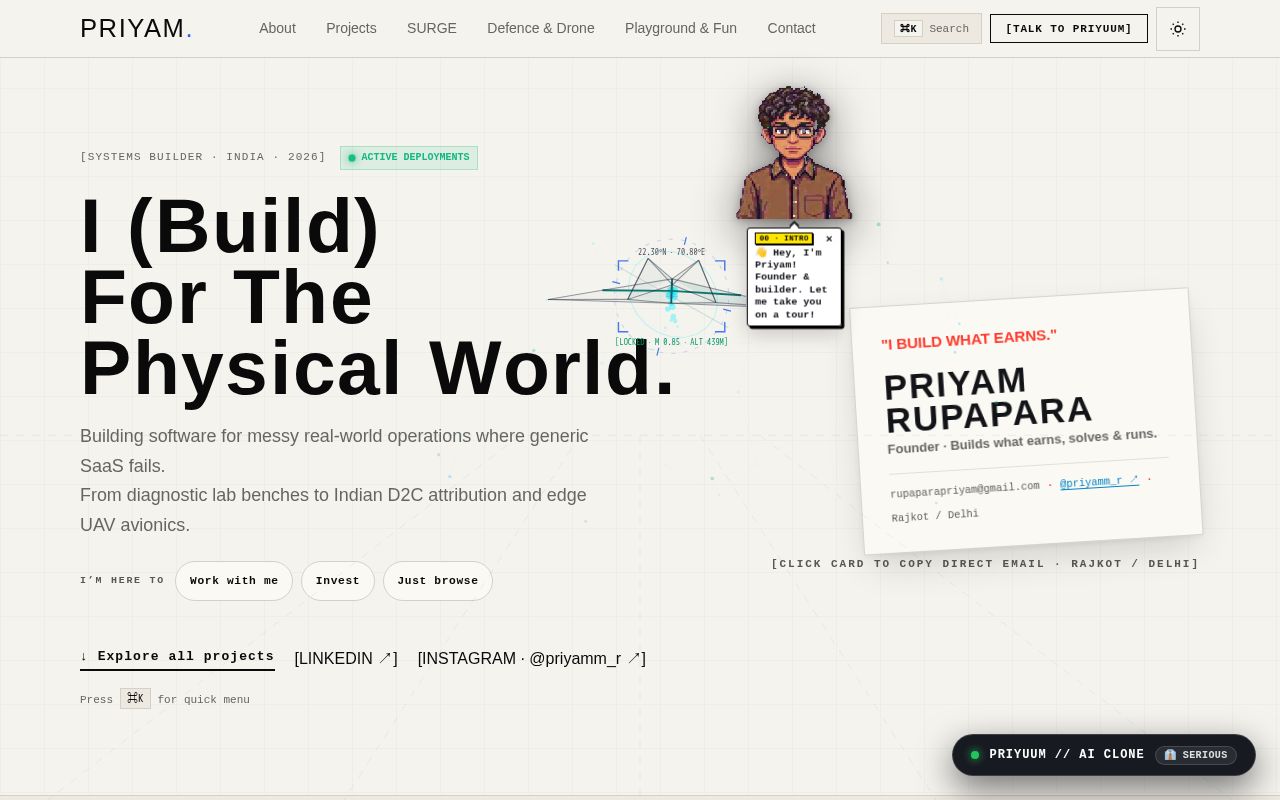Preview of Priyam Ka Patora - startup idea research and organization vault