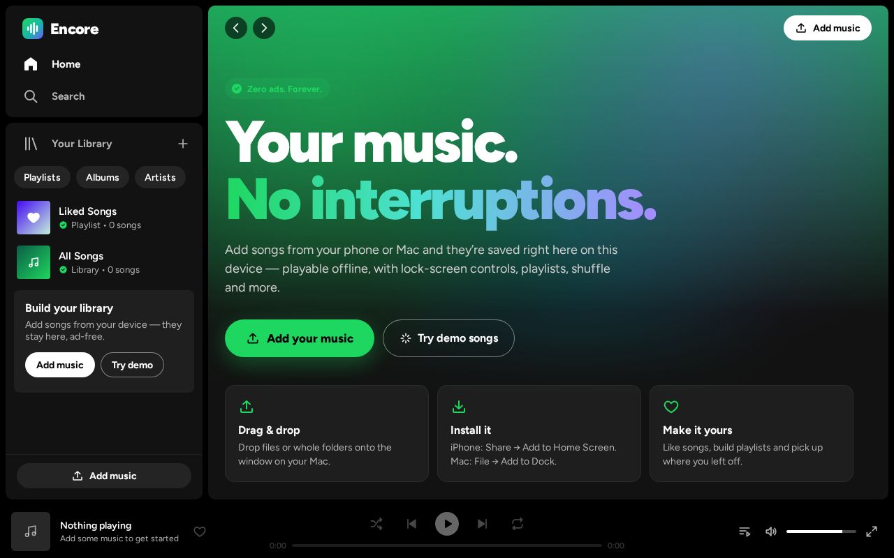 Preview of Fake Spotify