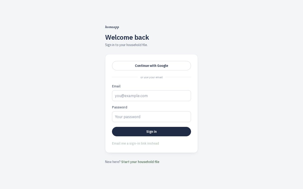 Preview of Homeapp