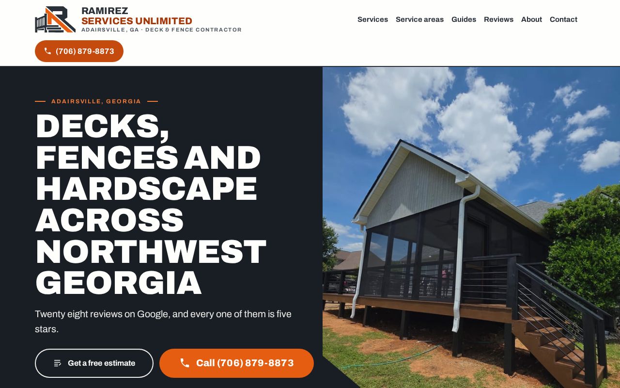 Preview of Client Ramirez Services Unlimited Web