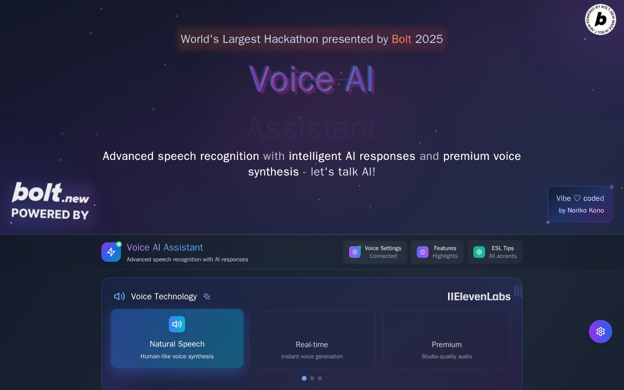 Preview of Voice AI Assistant