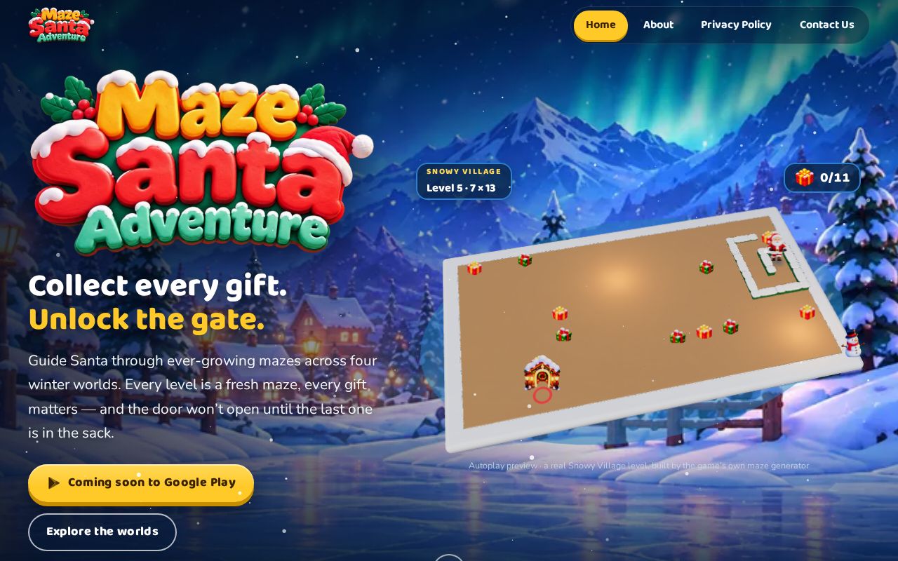 Preview of SantaMaze
