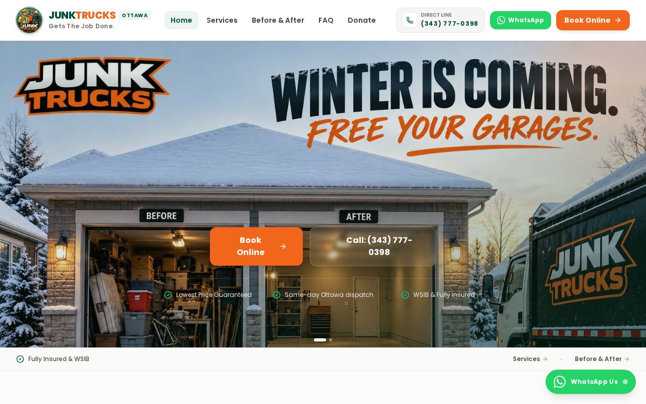 Preview of Junk Trucks Website