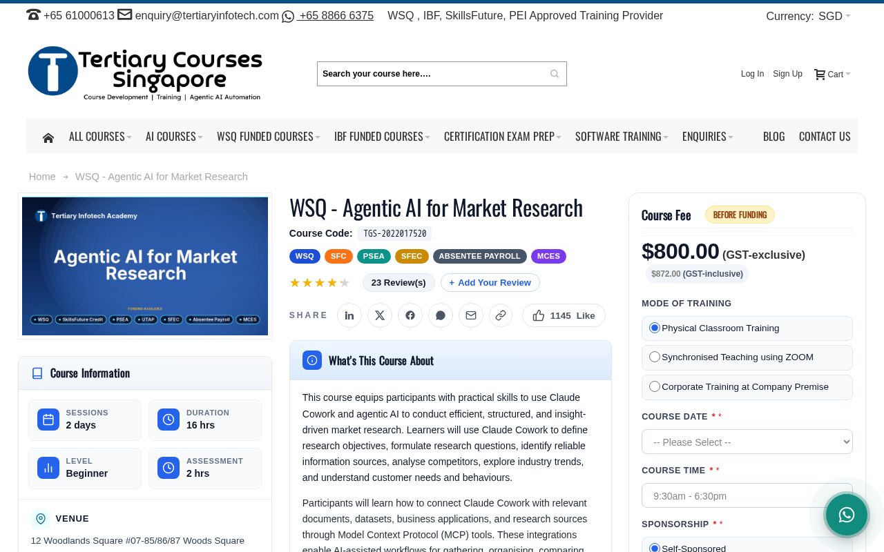 Preview of TGS 2022017520 Agentic AI For Market Research