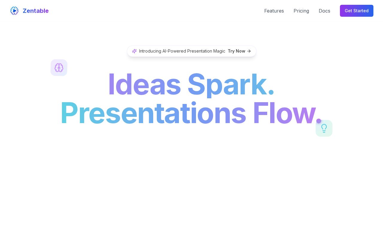 Preview of Zent AI: Present your Story Beautifully