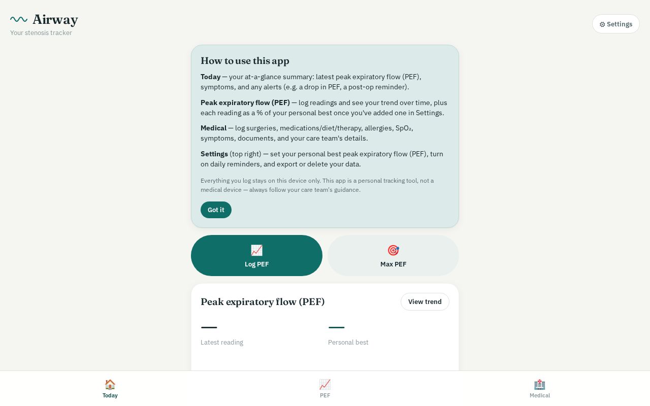 Preview of Airway Tracker