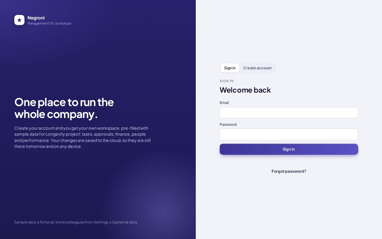 Preview of Management App