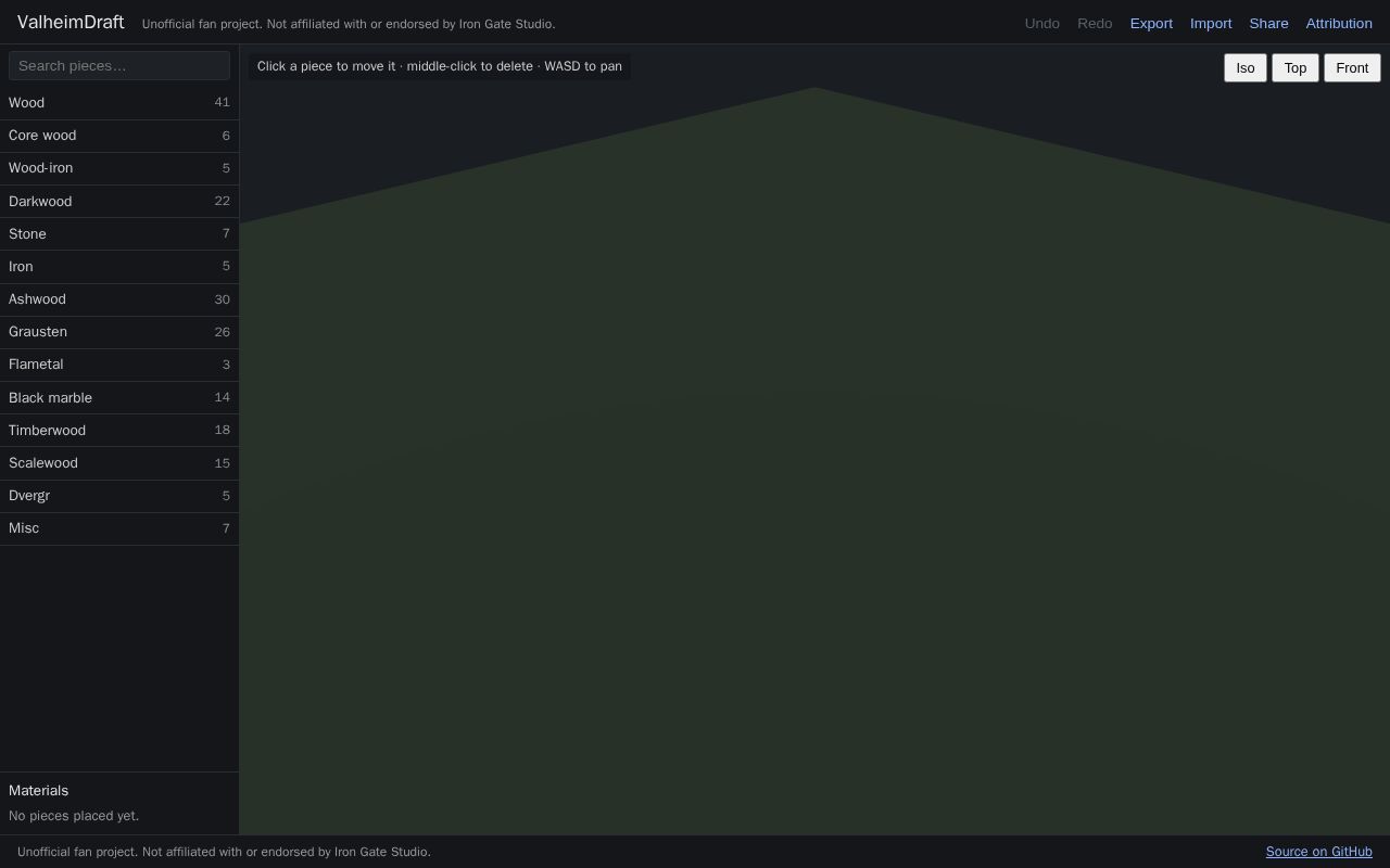 Preview of Valheimdraft Webapp