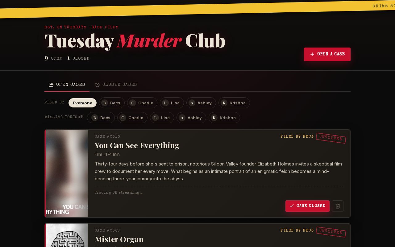 Preview of TuesdayMurderClub