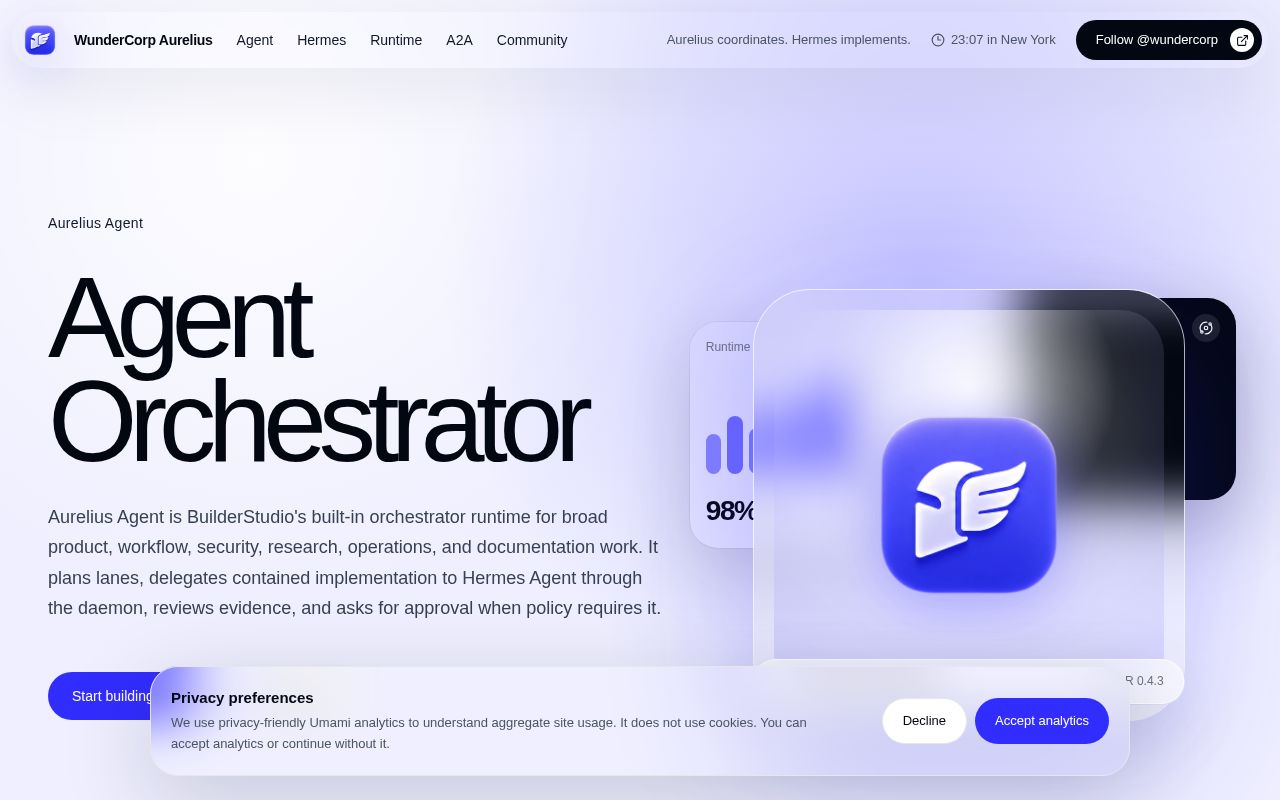 Preview of Aureliusagent Dev