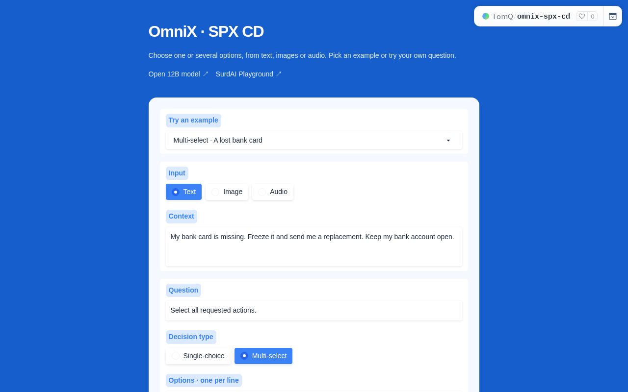 Preview of OmniX · SPX CD