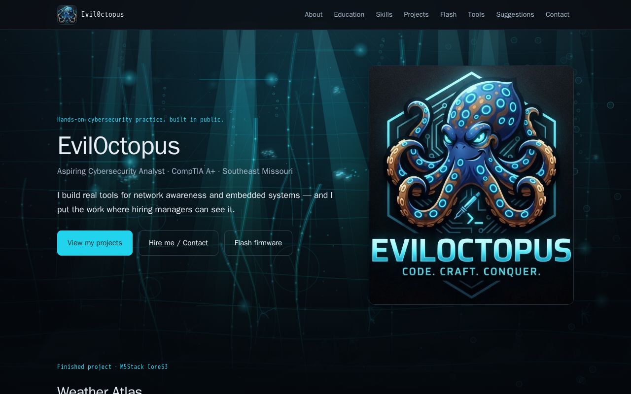 Preview of Evil0ctopus Github Io