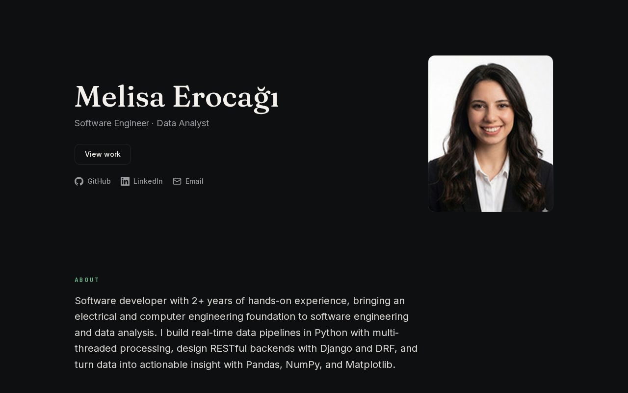 Preview of Personal portfolio site